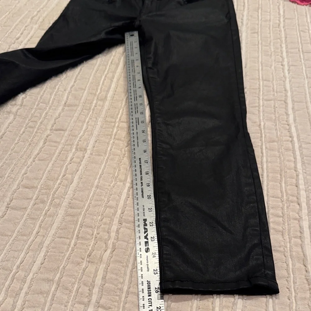 Current/Elliott Stiletto Black Coated Skinny Jeans size 28‎